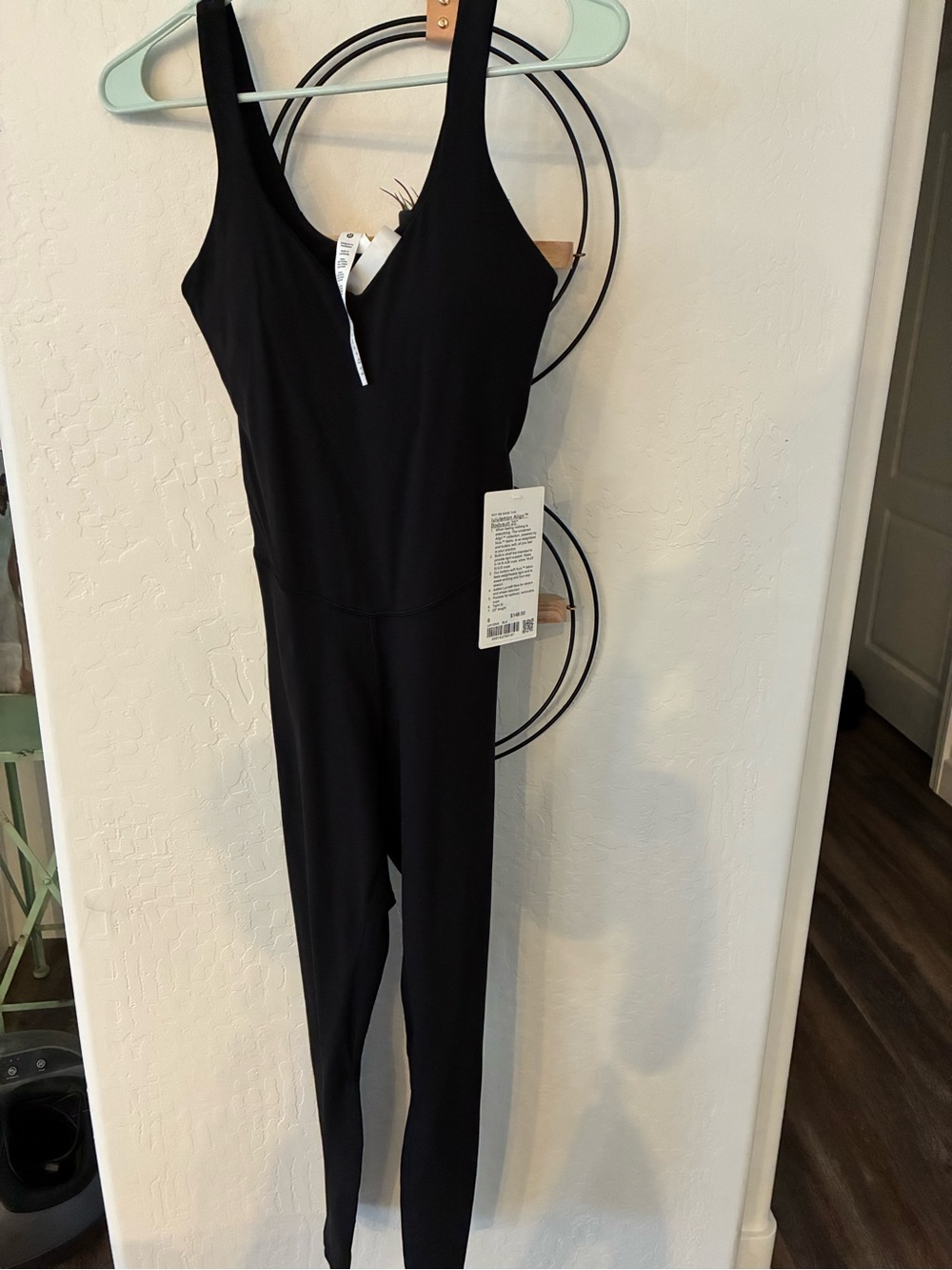 lululemon athletica Black Scoop-Neck Performance Jumpsuit